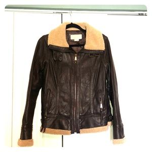 Michael Kors Leather Jacket- Large